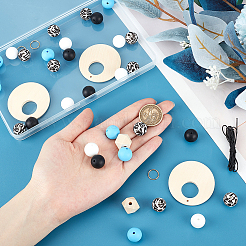 Набор для самостоятельного изготовления браслета с подвеской из силиконовых бусин&nbsp;DIY-SC0024-67