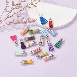 120 шт. 30 цвета искусственная замша подвеска с кисточкой украшения FIND-YW0001-14P