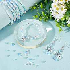 8 нити прозрачные гальванические стеклянные бусины нити GLAA-BBC0001-04A