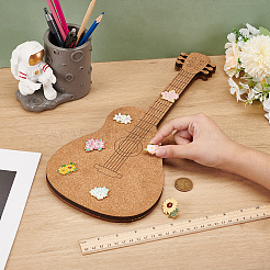 Деревянная настенная витрина для ювелирных изделий пробковый поднос AJEW-WH0348-466E