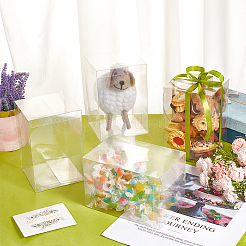 Прозрачная пластиковая ПВХ коробка подарочная упаковка&nbsp;CON-WH0085-68B