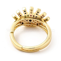 Цветное регулируемое кольцо из кубического циркония&nbsp;KK-H439-06G