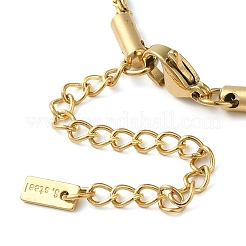 Ожерелья с подвеской в виде банта из нержавеющей стали 304 с канавками&nbsp;NJEW-K255-07G