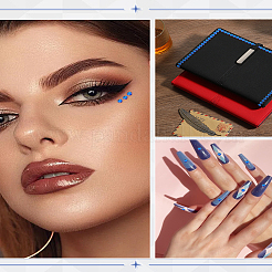 8 лист акриловых наклеек со стразами&nbsp;DIY-LP0001-20