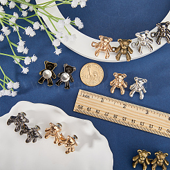 8 пара джинсовых пуговиц 4-х цветов из сплава FIND-GF0004-95