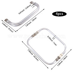 4 шт. алюминиевая ручка для сумки&nbsp;PURS-CA0001-05