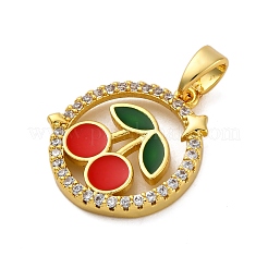 Латунные микро проложить кубического циркония подвески&nbsp;KK-V009-15G-01