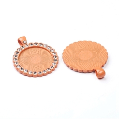 Сеттинги для кулона(кабошонов)&nbsp;LS-PALLOY-WH0066-33D