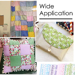 4 комплект хлопчатобумажной ткани 4 цветов AJEW-TA0001-97