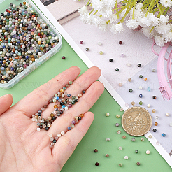 5 нити натуральных смешанных каменных бусин&nbsp;G-AR0004-52