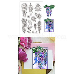 Individuelle Klarsichtstempel aus PVC-Kunststoff mit Sommermotiv&nbsp;DIY-WH0631-0242