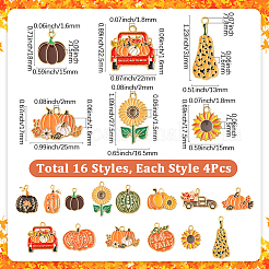 56 шт. 14 стиля подвески из сплава ко Дню благодарения&nbsp;ENAM-SC0006-78