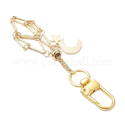 Латунный мешочек макраме пустой держатель для камня кулон украшение HJEW-JM03303-01