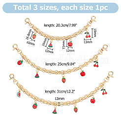 3 шт. цепочка из сплава&nbsp;HJEW-HS00045