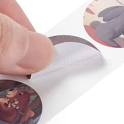 8 узор осенняя тематическая бумага спасибо подарочные наклейки в рулонах&nbsp;LS-STIC-E001-02