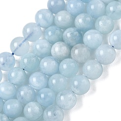 Chapelets de perles en aigue-marine naturelle&nbsp;G-D327-C03-8MM-01A