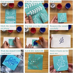 Самоклеящийся трафарет для шелкографии DIY-WH0173-008