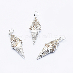 Латунные микро проложить кубического циркония подвески ZIRC-G130-20-NR