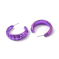 Orecchini a bottone in acrilico con anello twist&nbsp;EJEW-P251-24