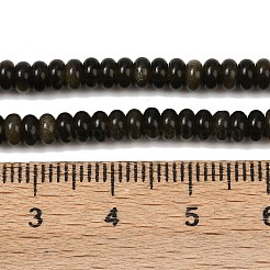 Естественный золотистый отлив обсидиан бисер пряди G-K343-C49-01