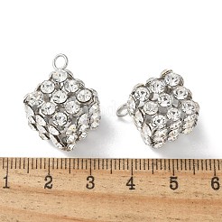 Подвески латунные горный хрусталь KK-U057-01P-02