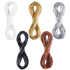 Cordon plat en cuir PU 49 couleurs de 5 m&nbsp;LC-CL0001-09A