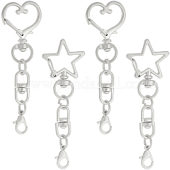 20 шт. 2 стиля поворотных застежек из цинкового сплава&nbsp;FIND-SP0004-24P