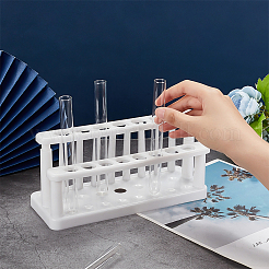Пластиковый держатель для пробирок с 15 отверстием AJEW-WH0010-65A