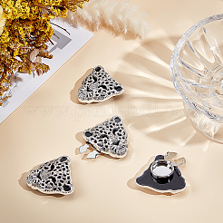 Boutons de manchette en alliage en strass&nbsp;BUTT-WH0024-076S