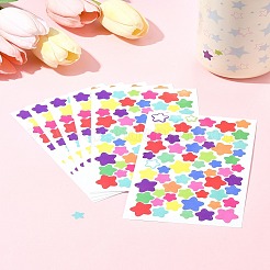 4 пакетик бумажных наклеек с рисунком в виде звезд&nbsp;AJEW-FS0001-16