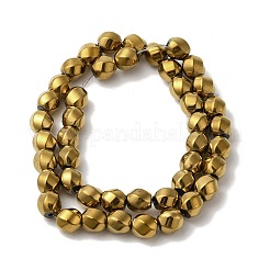 Fili di perline di ematite magnetica sintetica elettrolitica&nbsp;G-I364-J01-01