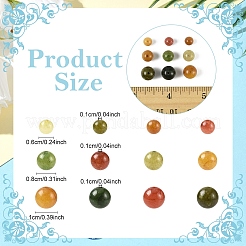 1 нить бусин из натурального кварца&nbsp;G-YW0002-58A