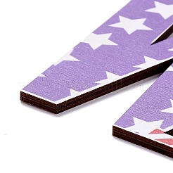 Доска плотности деревянная стена украшение дверная табличка подвески&nbsp;HJEW-C004-18