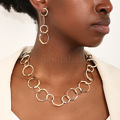 Комплект из ожерелья из сплава с цепочкой и серег-гвоздиков FS-WGB71C6-01