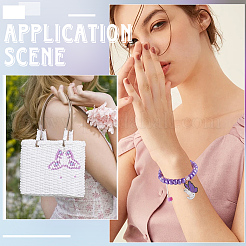 600 шт. 6-х цветные непрозрачные и прозрачные пластиковые бусины&nbsp;KY-SC0002-34