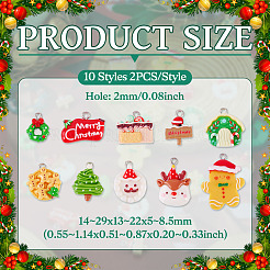 20 stücke 10 arten weihnachten thema rsin anhänger&nbsp;RESI-TA0004-85