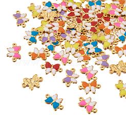 60 шт. 6 цвета 304 нержавеющая сталь эмалированные соединительные звенья&nbsp;STAS-CW0001-04