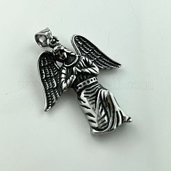 Ретро-ожерелья с подвеской в виде ангела из нержавеющей стали 304 NR6833