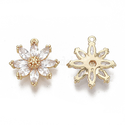 Латунные микро проложить кубического циркония подвески&nbsp;X-KK-S354-082-NF