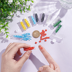 12 стиль непрозрачные стеклянные бусины с 2 отверстиями SEED-HY0001-30