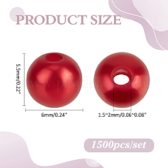 1500 pz perle acriliche finte perle&nbsp;MACR-ME0001-25