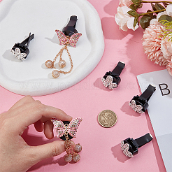 6 шт. автомобильные зажимы для воздуховодов из сплава со стразами HJEW-OC00250