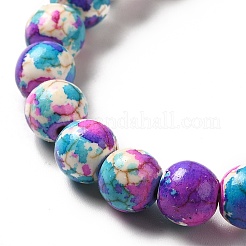 Нити из синтетических бирюзовых бусин&nbsp;G-E594-24I