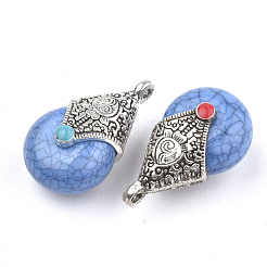 Подвески из смолы в тибетском стиле&nbsp;RESI-T022-16E