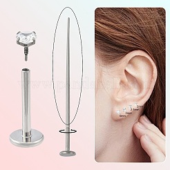 Лабрет-стержень из титанового сплава с внутренней резьбой&nbsp;EJEW-FS0001-32B