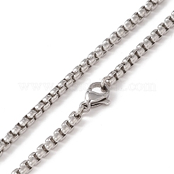 Collana con ciondolo scorpione in lega con catene a scatola in acciaio inossidabile 304&nbsp;NJEW-C007-02AS