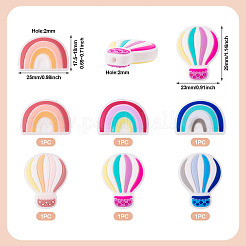 6 шт. 6 стиля силиконовый колпачок для спиц&nbsp;SIL-TA0002-40