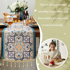 Кружевная бахрома из полиэстера длиной 5.6~5.7 м. SRIB-GA0001-06