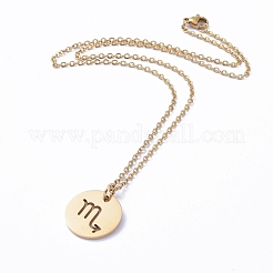 Colliers pendentifs en acier inoxydable 304&nbsp;NJEW-E147-05G