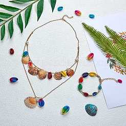 Sprühfarbe Kaurimuschel Perlen&nbsp;DIY-SZ0007-38